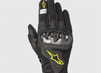 GUANTES ALPINESTARS MAN – SMX-1 AIR V2 BLACK/AMA FLUO