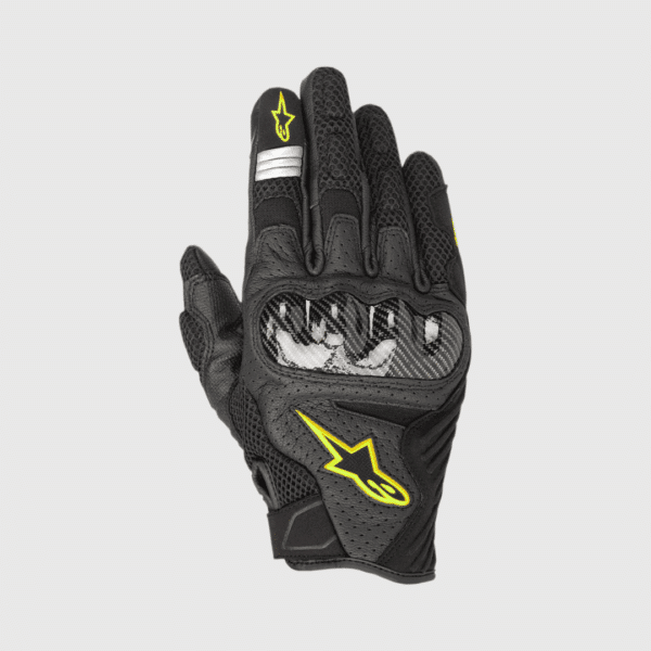 GUANTES ALPINESTARS SMX-1 AIR V2 BLACK/AMA FLUO