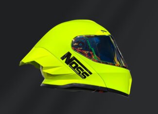 CASCO ABATIBLE NOSS NS-X90 AMARILLO GLOSS