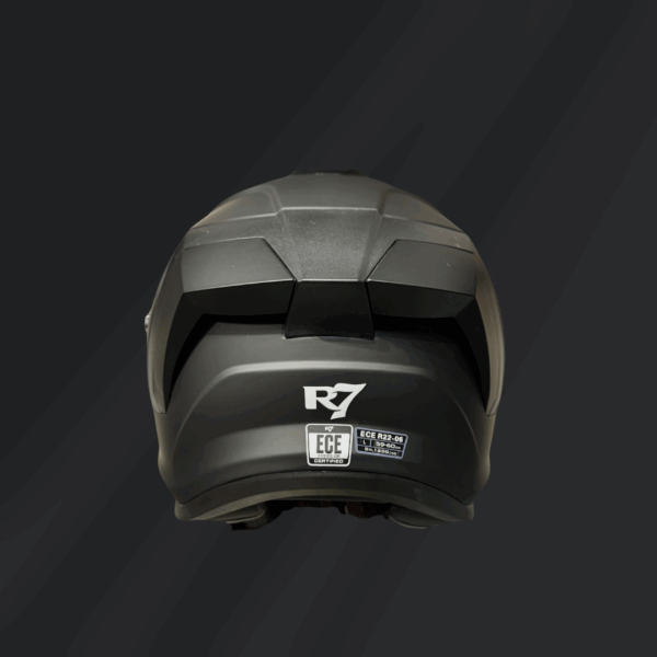 CASCO INTEGRAL R7 SENTRY NEGRO MATE - Imagen 3