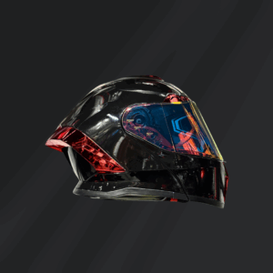 CASCO ABATIBLE R7 NOVA NEGRO ROJO