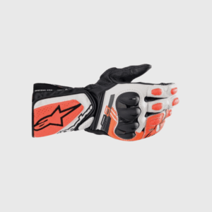 GUANTES ALPINESTARS SP-8 V3 NGO/BCO/ROJ FLUO