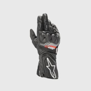 GUANTES DE PIEL ALPINESTARS SP-8 V3 NGO/BCO
