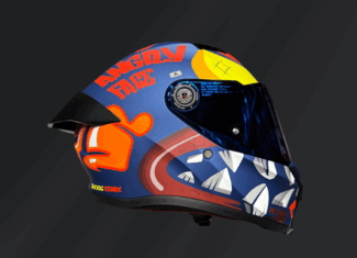 CASCO INTEGRAL AXXIS FÉNIX ANGRY FACE ROJO