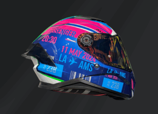 CASCO INTEGRAL AXXIS PANTHER PASSENGER A1 ROSA GLOSS