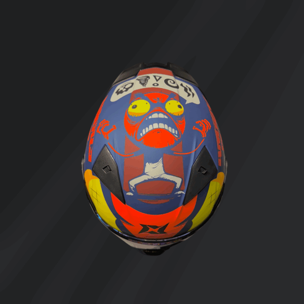 CASCO INTEGRAL AXXIS FÉNIX ANGRY FACE ROJO - Imagen 5