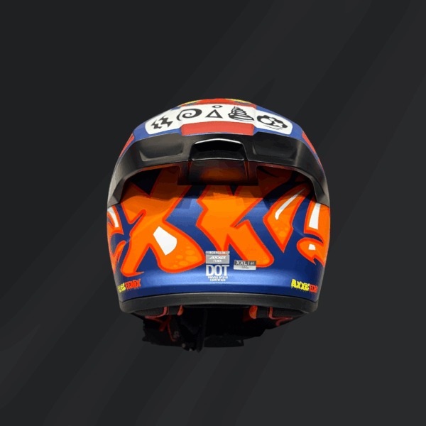 CASCO INTEGRAL AXXIS FÉNIX ANGRY FACE ROJO - Imagen 6