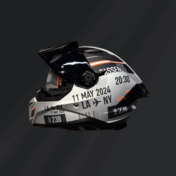 CASCO INTEGRAL AXXIS PANTHER PASSENGER A1 GRIS MATE - Imagen 2