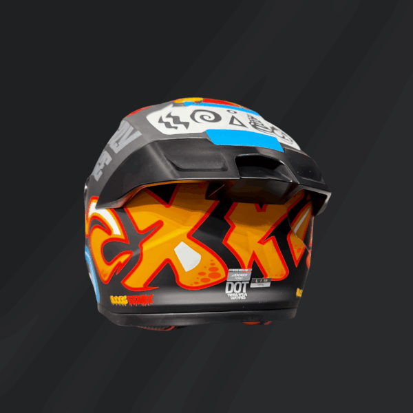 CASCO INTEGRAL AXXIS FÉNIX ANGRY FACE ROJO - Imagen 7