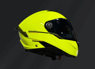 CASCO ABATIBLE MT ATOM 2 FLUO GLOSS