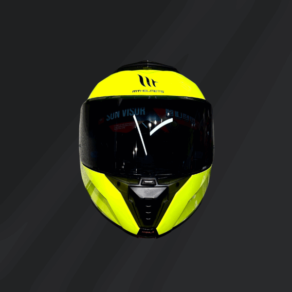 CASCO ABATIBLE MT ATOM 2 FLUO GLOSS - Imagen 2