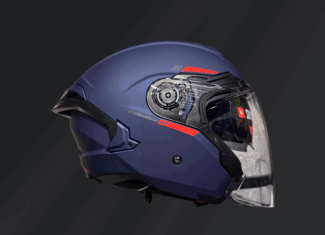 CASCO INTEGRAL MT COSMO SV SOLID A7 AZUL MATE