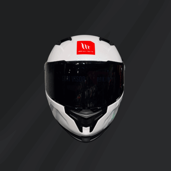 CASCO INTEGRAL MT HELMETS THUNDER 4 BLANCO GLOSS - Imagen 2