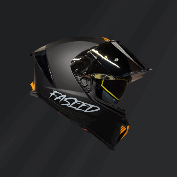 CASCO INTEGRAL FASEED FS 865 NEGRO MATE - Imagen 2