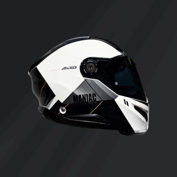 CASCO ABATIBLE AXXIS GHOST FIGHTER A2 MANIAC TITANIUM