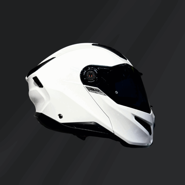 CASCO ABATIBLE AXXIS GHOST FIGHTER A0 BLANCO