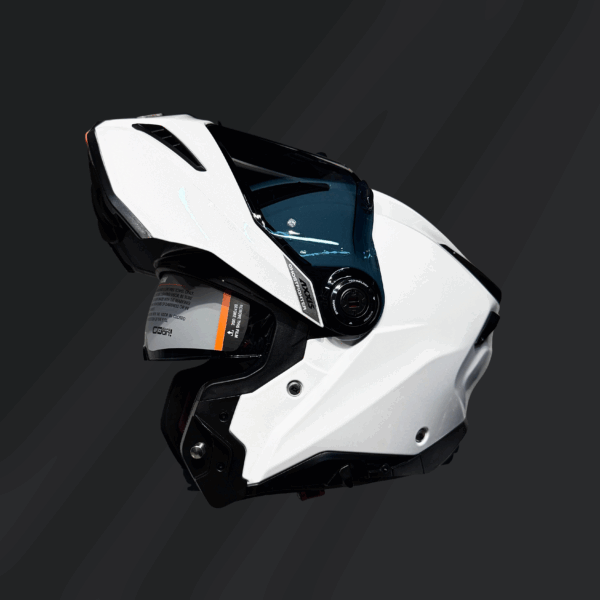 CASCO ABATIBLE AXXIS GHOST FIGHTER A0 BLANCO - Imagen 2