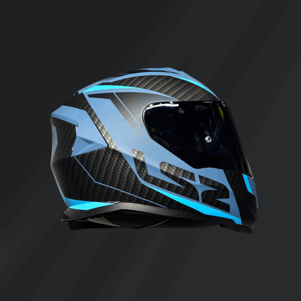 CASCO INTEGRAL LS2 STORM II RACER AZUL MATE FF800