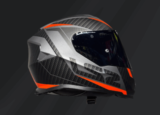 CASCO INTEGRAL LS2 STORM II RACER NEGRO/NARANJA FF800