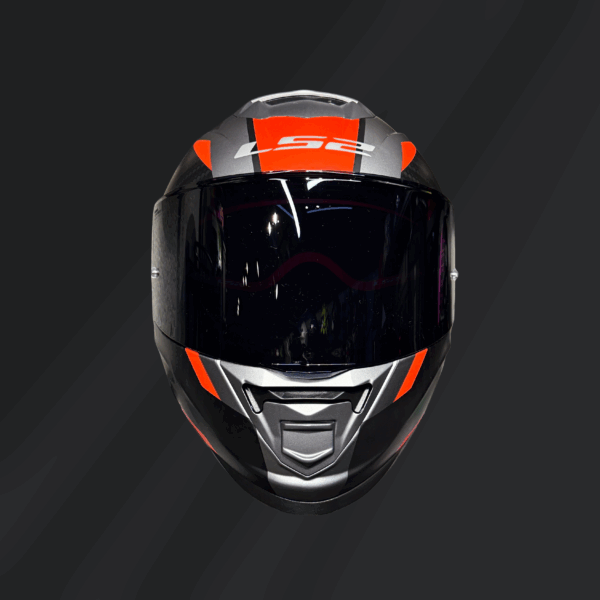 CASCO INTEGRAL LS2 STORM II RACER NEGRO/NARANJA FF800 - Imagen 3