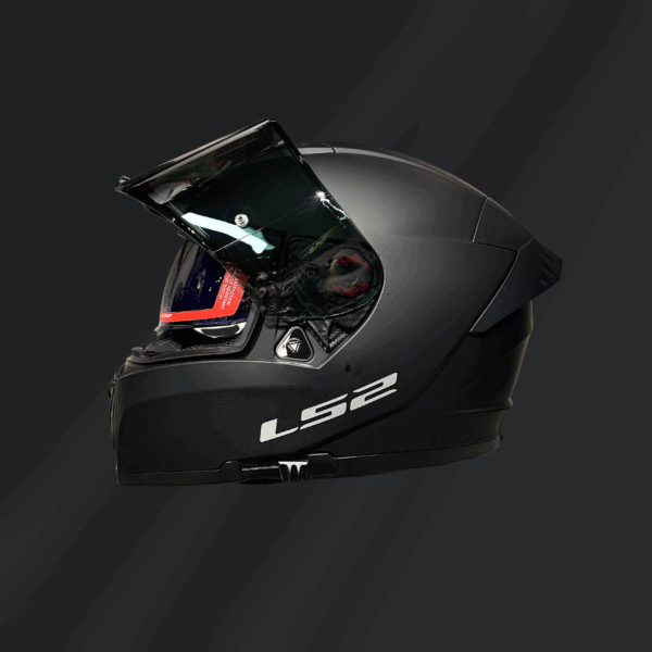 CASCO INTEGRAL BREAKER EVO SOLID NEGRO MATE FF390 - Imagen 2