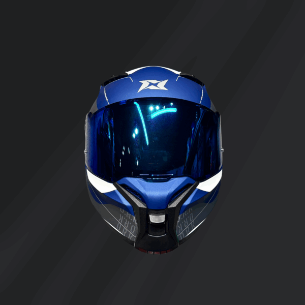 CASCO INTEGRAL AXXIS FÉNIX ORK AZUL MATE - Imagen 2