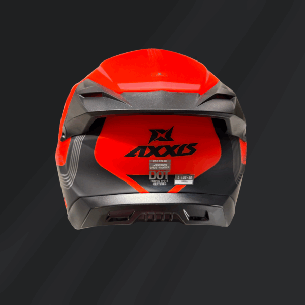 CASCO ABATIBLE AXXIS GHOST FIGHTER C5 BITONE ROJO MATE - Imagen 4