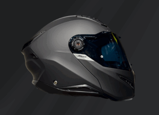 CASCO ABATIBLE AXXIS GHOST FIGHTER A1 NEGRO