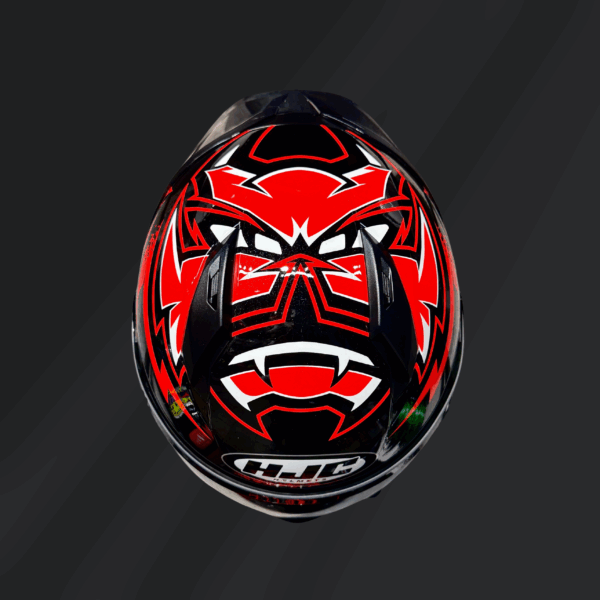 CASCO INTEGRAL HJC C10 QUARTARARO MASK DIABLO ROJO/NEGRO - Imagen 4