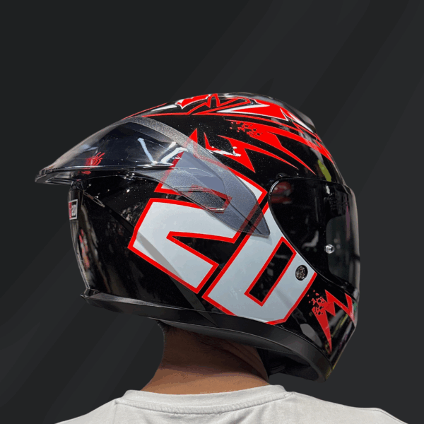 CASCO INTEGRAL HJC C10 QUARTARARO MASK DIABLO ROJO/NEGRO