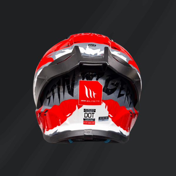 CASCO INTEGRAL MT HELMETS STINGER 2 ARDENT C5 ROJO GLOSS - Imagen 2