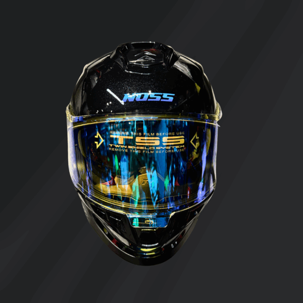 CASCO INTEGRAL NOSS NS-806 NEGRO GLOSS - Imagen 3