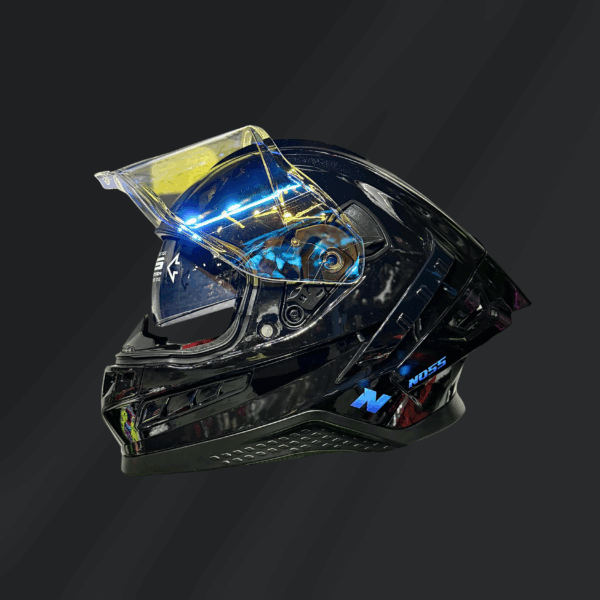 CASCO INTEGRAL NOSS NS-806 NEGRO GLOSS - Imagen 2