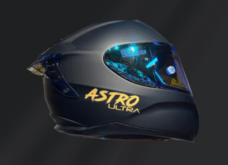 CASCO INTEGRAL ASTRO ULTRA BLACK AZUL