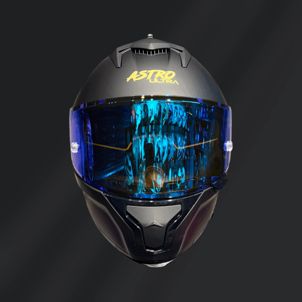 CASCO INTEGRAL ASTRO ULTRA NEGRO AZUL - Imagen 3