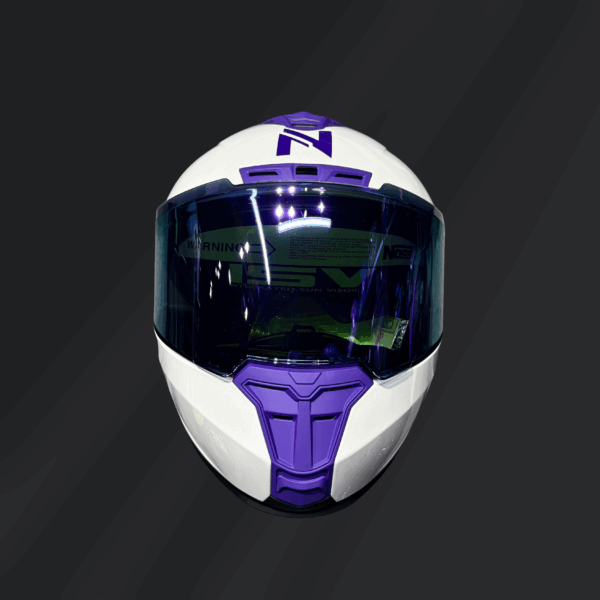 CASCO INTEGRAL NOSS 888 BLANCO/MORADO - Imagen 3
