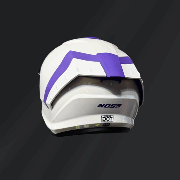 CASCO INTEGRAL NOSS 888 BLANCO/MORADO - Imagen 4