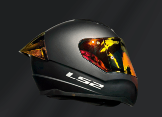 CASCO INTEGRAL LS2 RAPID II CON BLUETOOTH, MICA Y SPOILER