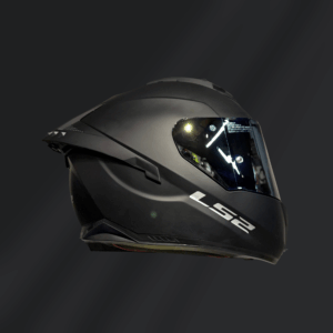 CASCO INTEGRAL LS2 FF806 FUSION NEGRO MATE CON INTERCOM Y LUZ LED