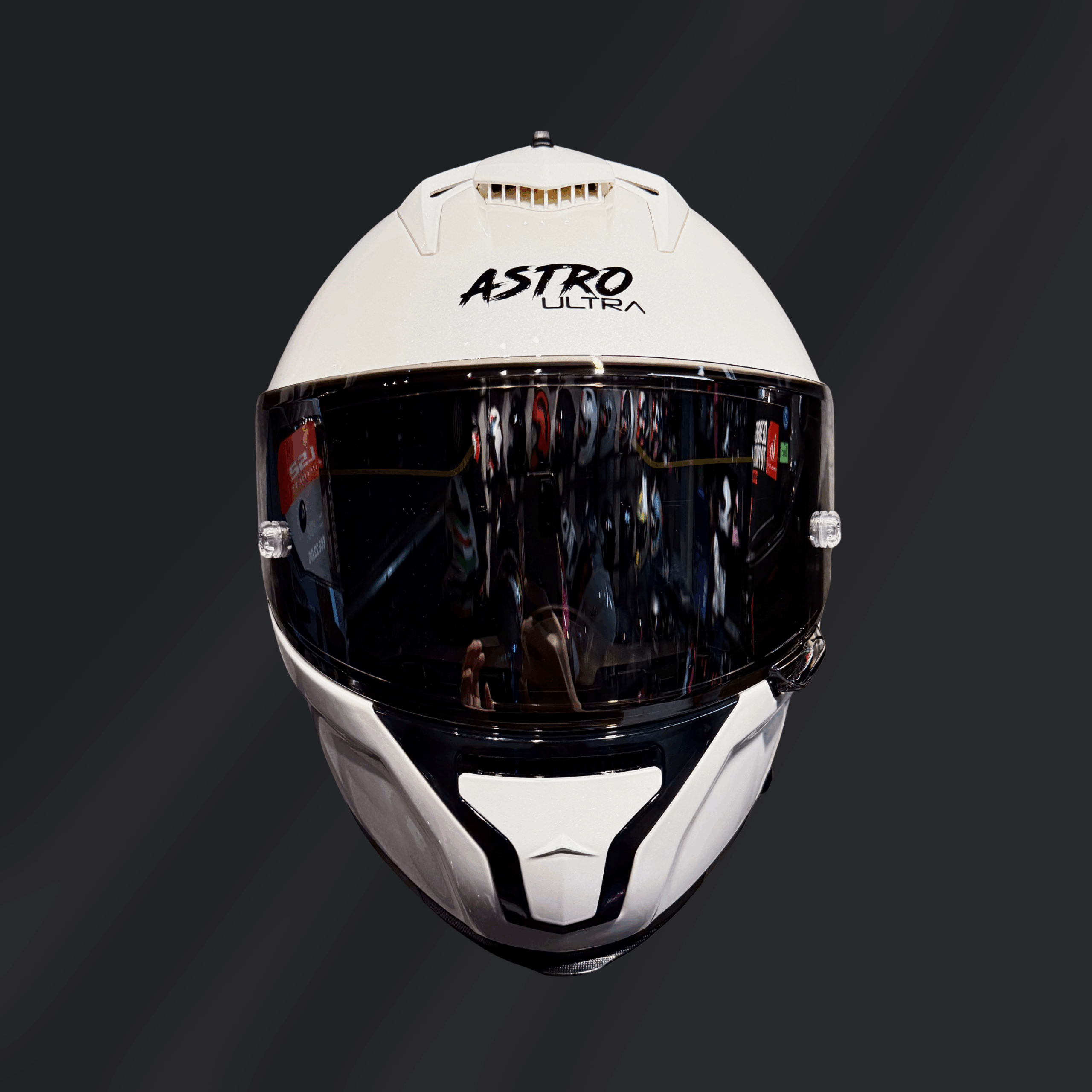 CASCO INTEGRAL ASTRO HELMETS ULTRA PEARL WHITE - Imagen 2