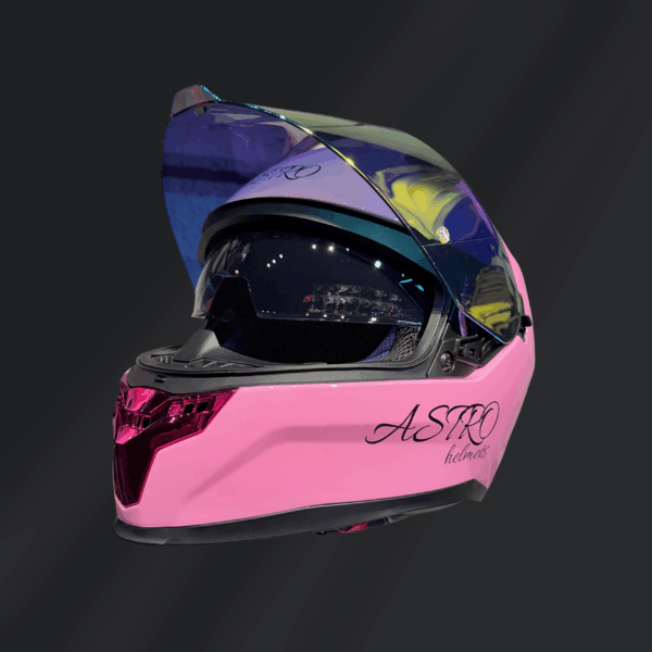CASCO INTEGRAL ASTRO HELMETS ROSA PERLA - Imagen 3