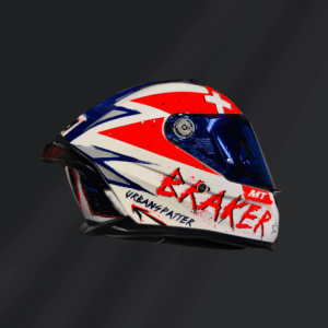 CASCO INTEGRAL MT BRAKER SV A7 URBANSPATTER BCO ROJO GLOSS