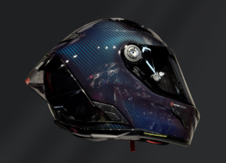 CASCO NOLAN X-804 RS ULTRA CARBON LIQUID BLUE