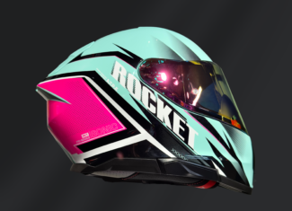 CASCO INTEGRAL JOE ROCKET RKT 210 SONIC TURQUESA GLOSS