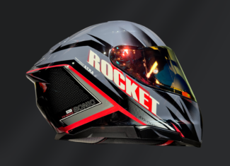 CASCO INTEGRAL JOE ROCKET RKT 210 SONIC CARBON ROJO GLOSS