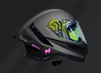 CASCO INTEGRAL NOSS NS-806 NEGRO ROSA
