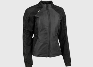 CHAMARRA JOE ROCKET PARA DAMA AURORA 2.0 NEGRA