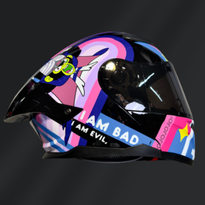 CASCO ABATIBLE KOV STARK MOJO JOJO MORADO GLOSS