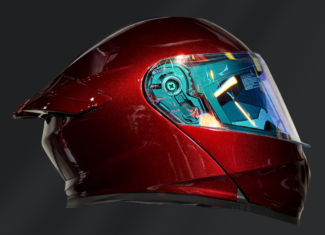 CASCO ABATIBLE KOV THUNDER CHERRY GLOSS