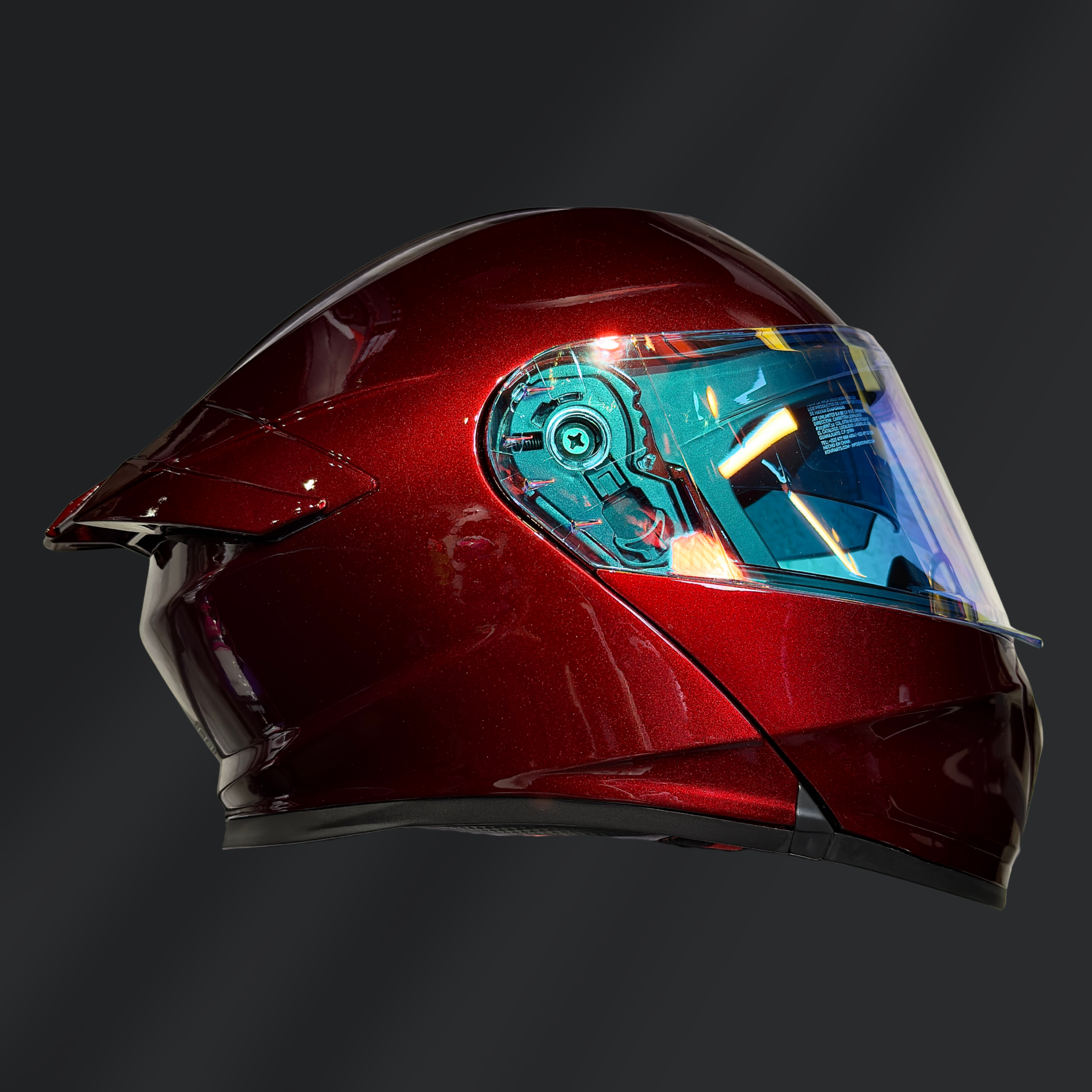 CASCO ABATIBLE KOV THUNDER CHERRY GLOSS